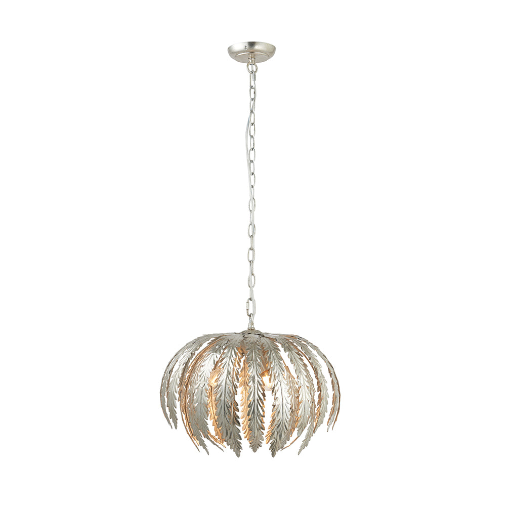 Endon Lighting 76678 Delphine 3Lt Pendant Silver Paint