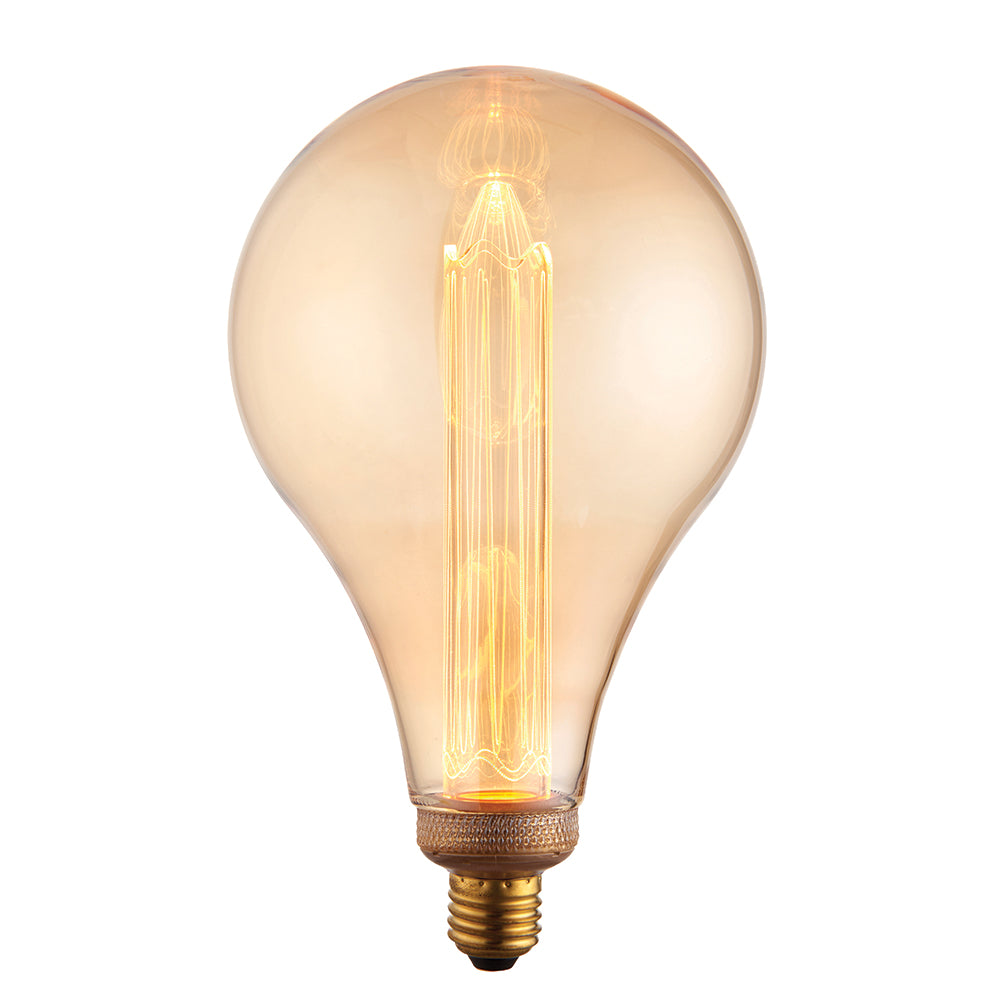 Endon Lighting 77084 Xl E27 Led Globe 1Lt Accessory Amber Glass