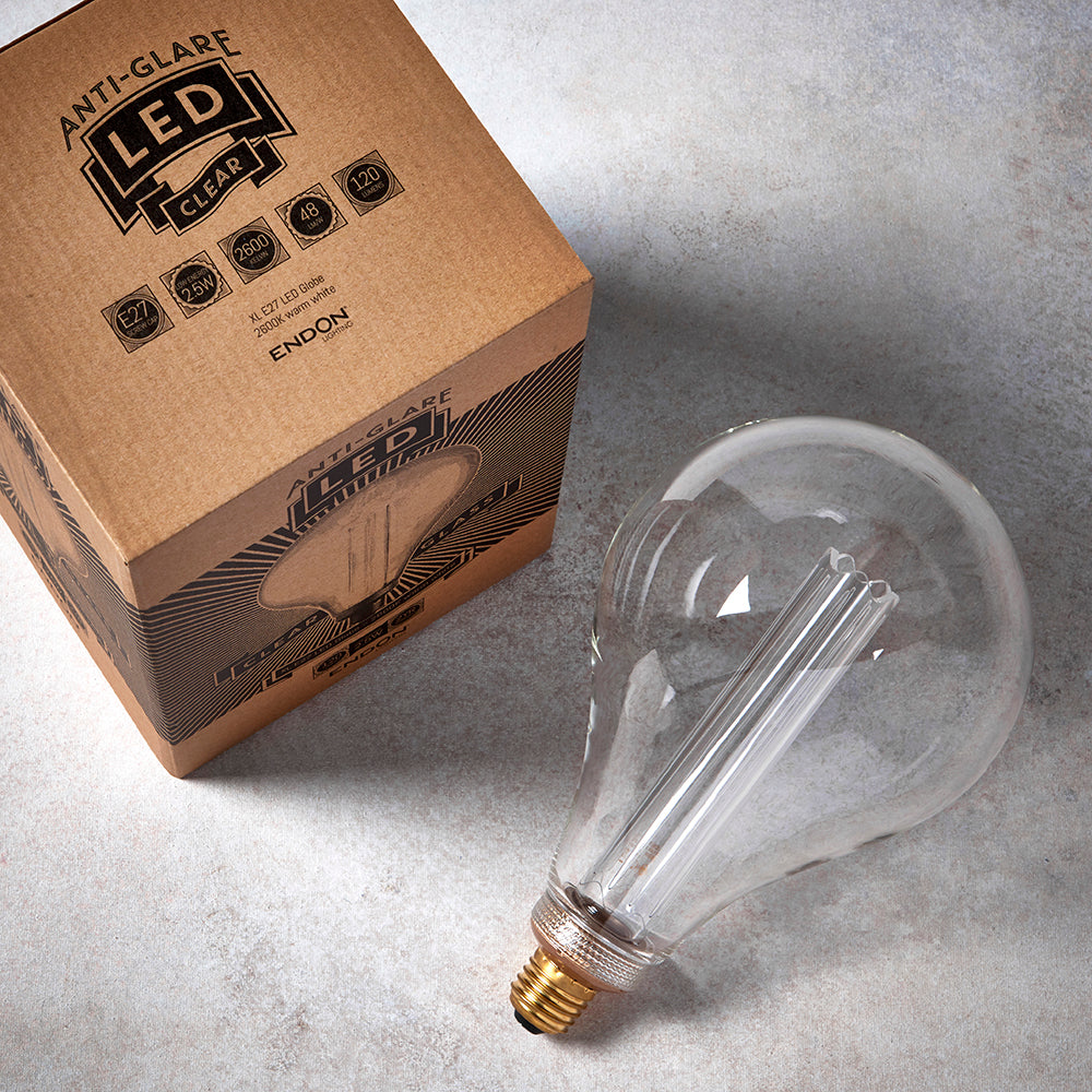 Endon Lighting 77112 Xl E27 Led Globe 1Lt Accessory Clear Glass