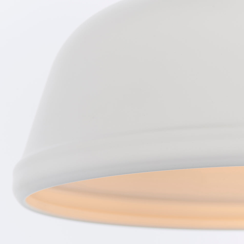 Endon Lighting 77997 Mono 1Lt Pendant Easyfit Matt White Paint