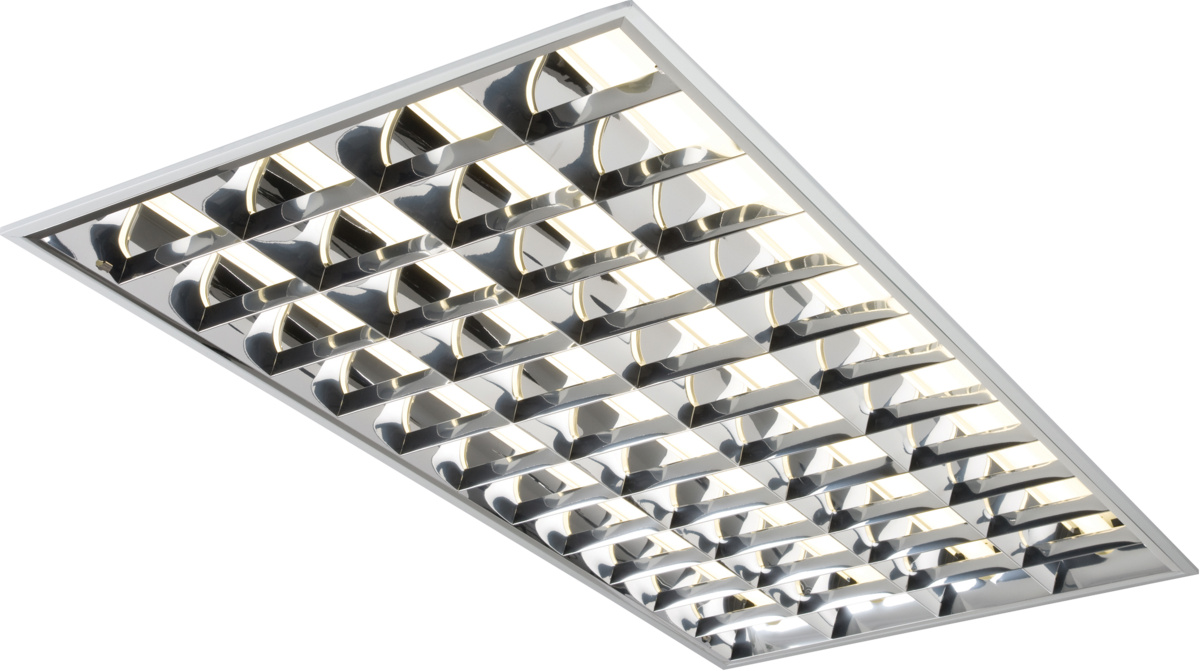 230V IP20 4x36W T8 HF CAT2 Modular Fluorescent Fitting 600x1200mm