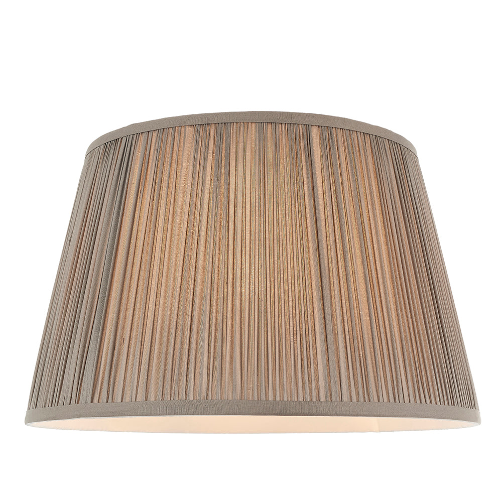 Endon Lighting 79628 Freya 1Lt Shade Charcoal Grey Silk