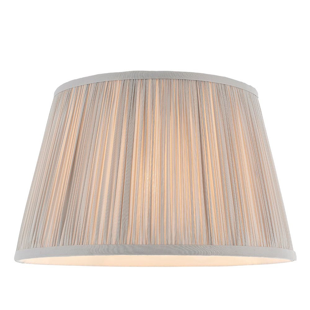 Endon Lighting 79629 Freya 1Lt Shade Silver Silk