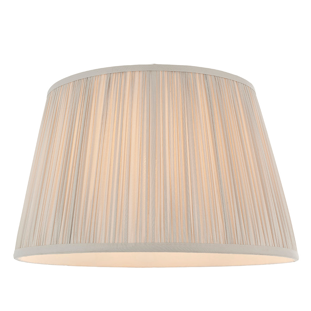Endon Lighting 79630 Freya 1Lt Shade Silver Silk