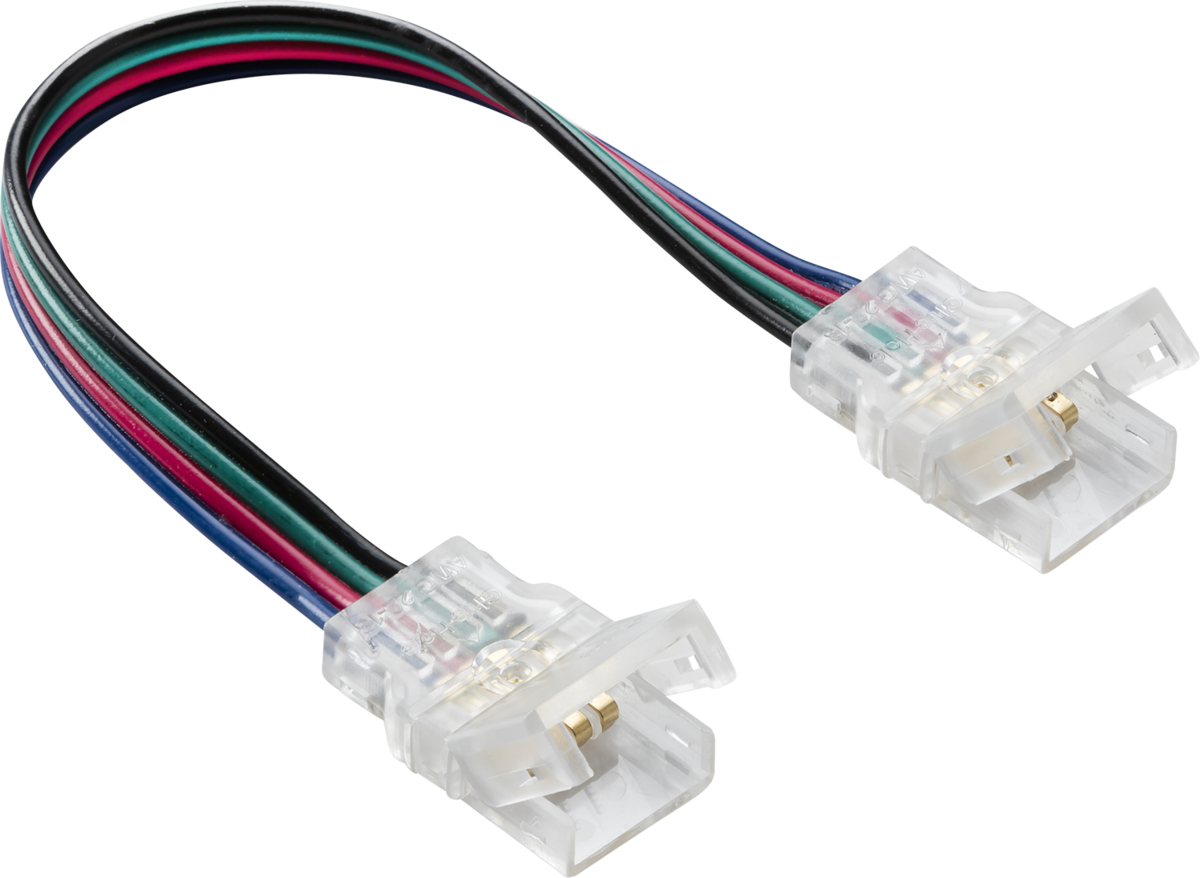 12V / 24V IP65 LED Flex Strip to Strip 150mm Connector - CCT / RGB