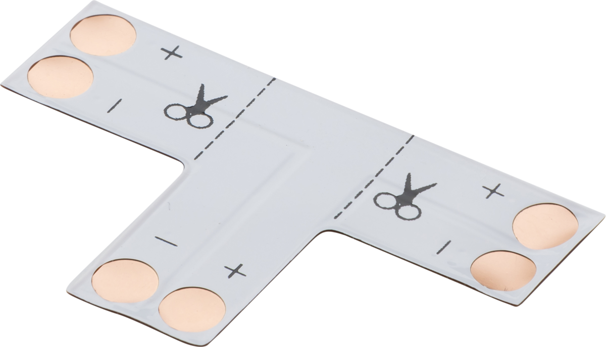 12V / 24V LED flex 3-way T-connector - Single Colour