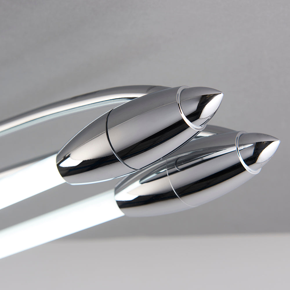 Endon Lighting 81693 Harper Led 2Lt Flush Chrome Plate & Opal Glass