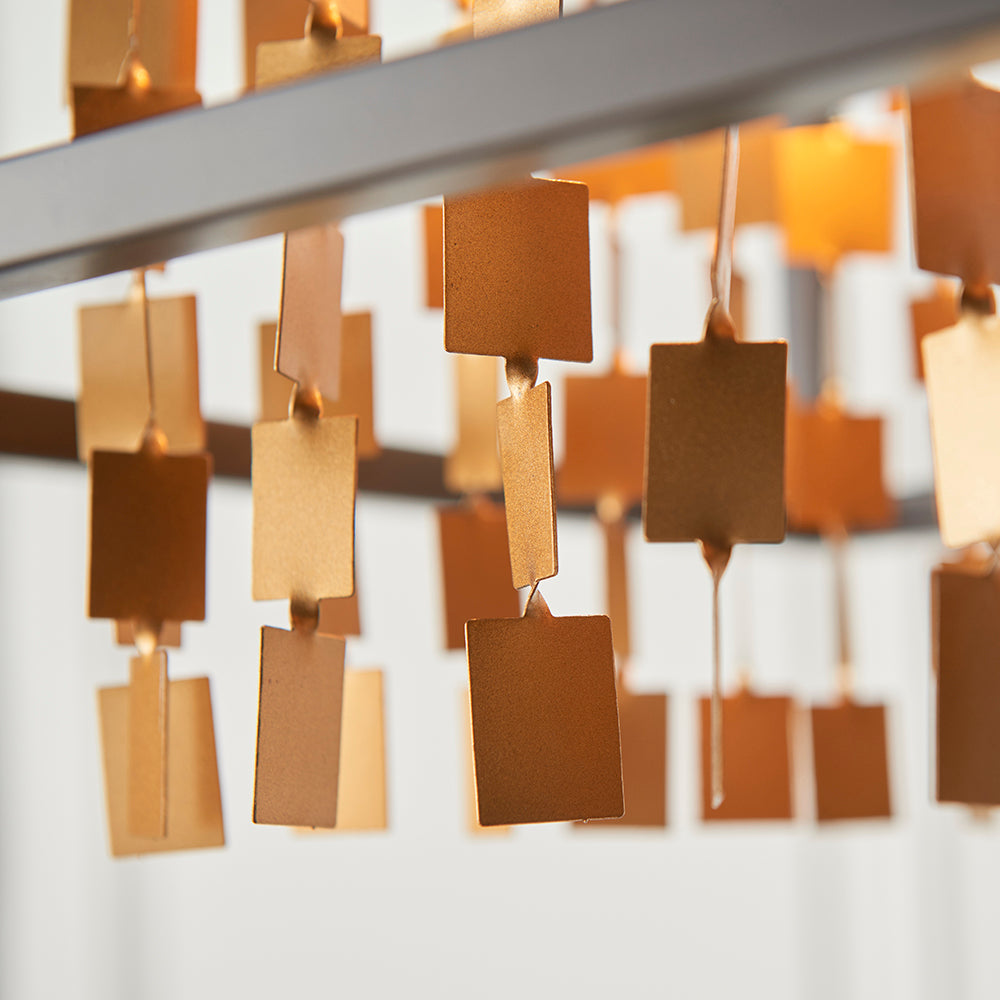 Endon Lighting 81962 Daya 4Lt Pendant Matt Black & Matt Gold Paint