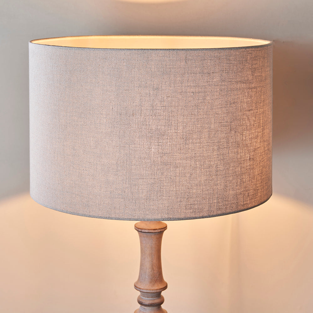 Endon Lighting 90550 Mae 1Lt Shade Taupe Linen & Taupe Fabric