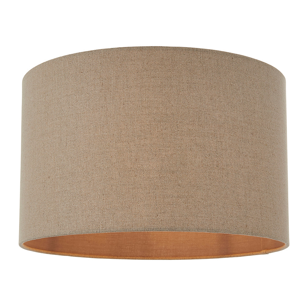 Endon Lighting 90552 Mae 1Lt Shade Taupe Linen & Taupe Fabric