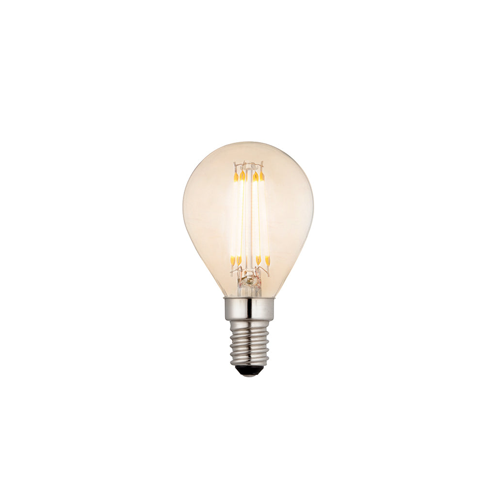 Endon Lighting 93026 E14 Led Filament Golf 1Lt Accessory Amber Glass