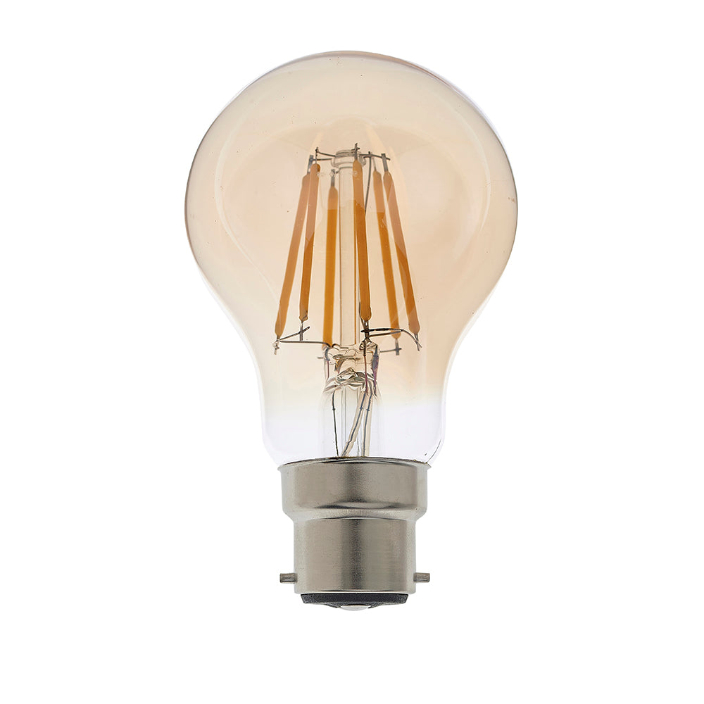 Endon Lighting 93029 B22 Led Filament Gls 1Lt Accessory Amber Glass
