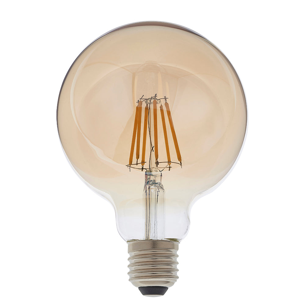 Endon Lighting 93030 E27 Led Filament Globe 1Lt Accessory Amber Glass