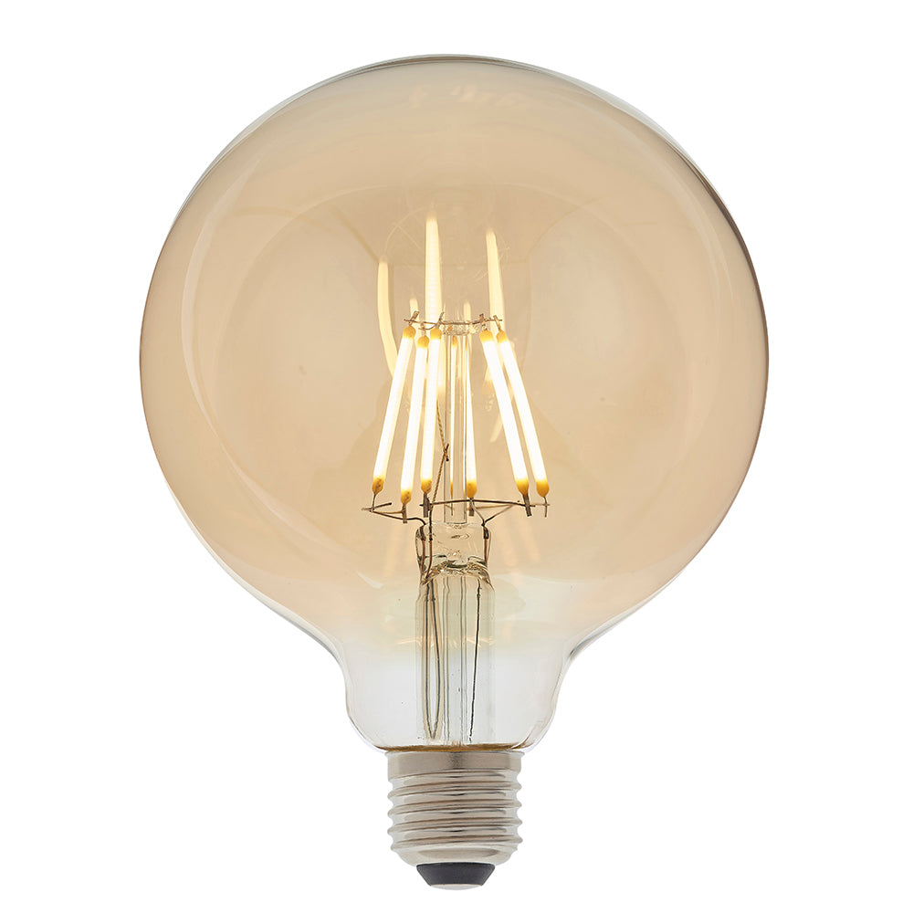 Endon Lighting 93031 E27 Led Filament Globe 1Lt Accessory Amber Glass