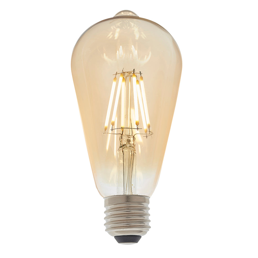 Endon Lighting 93032 E27 Led Filament Pear 1Lt Accessory Amber Glass
