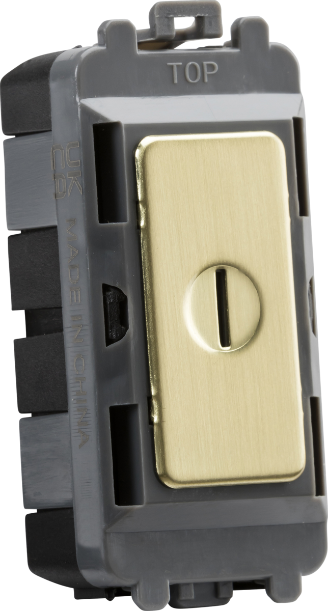 20AX DP key module - brushed brass