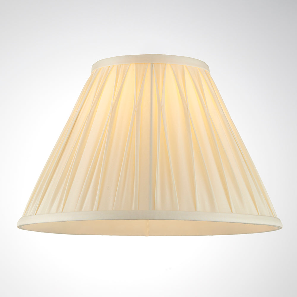 Endon Lighting 94352 Chatsworth 1Lt Shade Ivory Silk