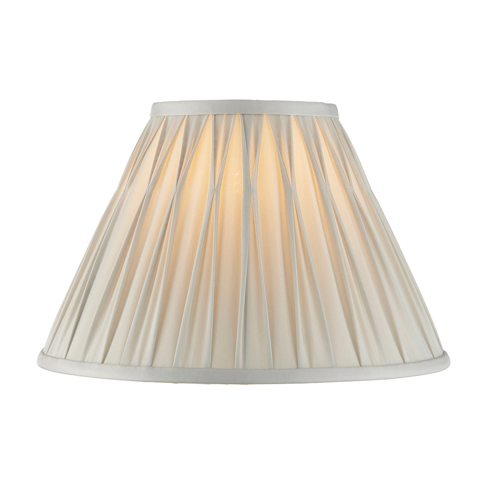 Endon Lighting 94360 Chatsworth 1Lt Shade Silver Silk