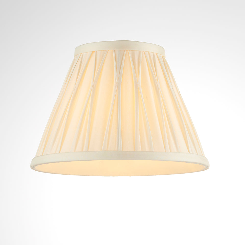 Endon Lighting 94362 Chatsworth 1Lt Shade Ivory Silk