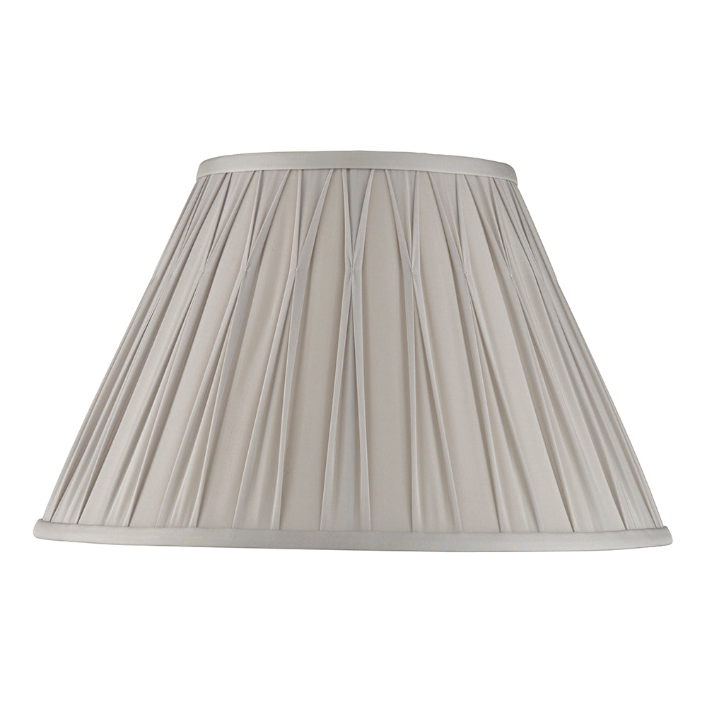 Endon Lighting 94365 Chatsworth 1Lt Shade Silver Silk
