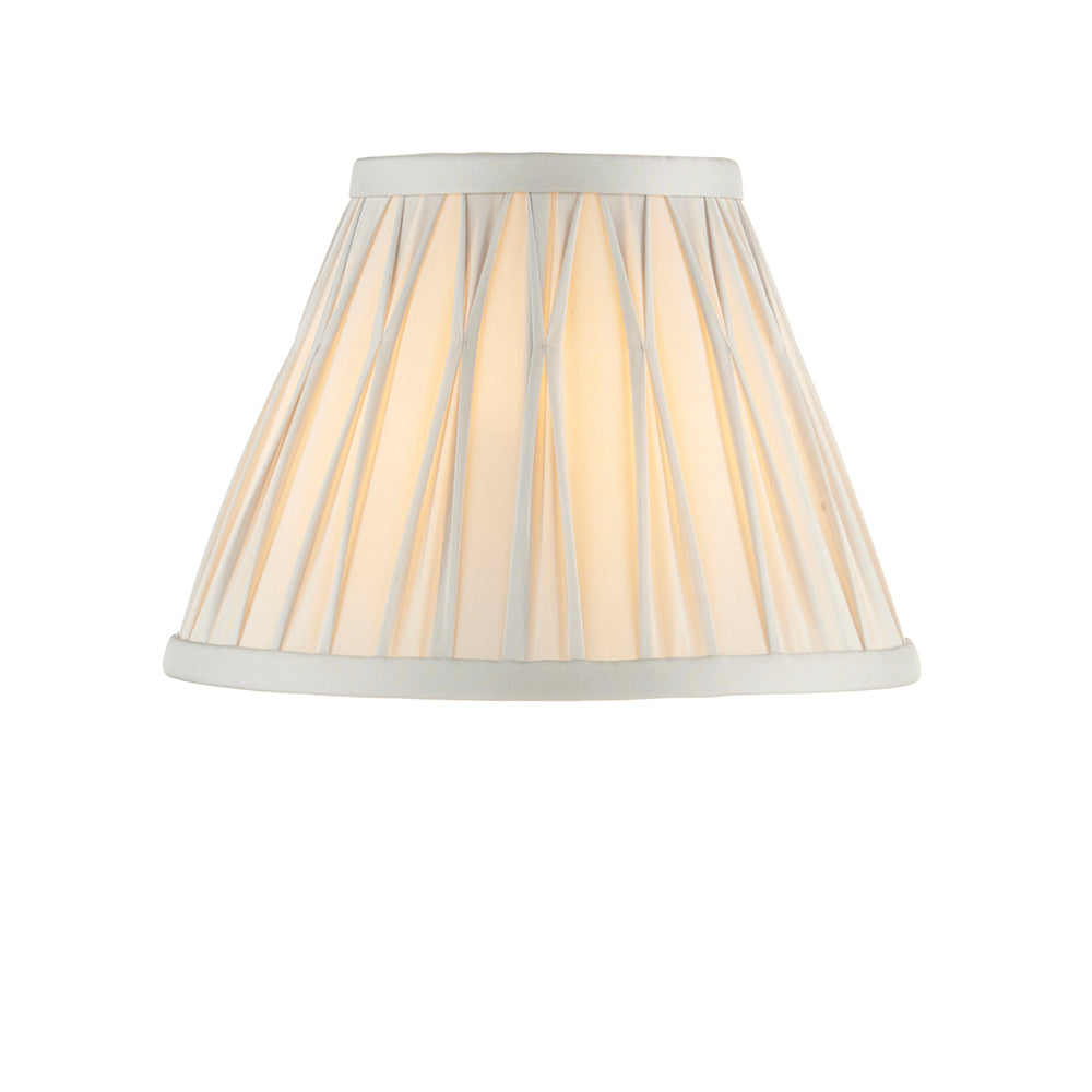 Endon Lighting 94368 Chatsworth 1Lt Shade Silver Silk