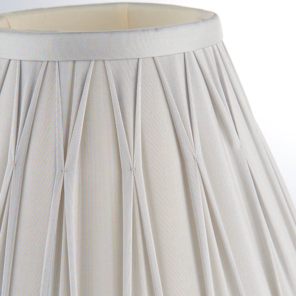 Endon Lighting 94368 Chatsworth 1Lt Shade Silver Silk