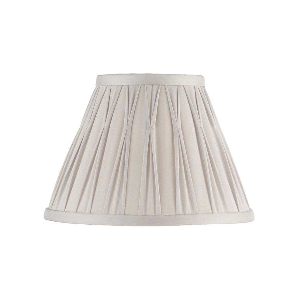 Endon Lighting 94368 Chatsworth 1Lt Shade Silver Silk