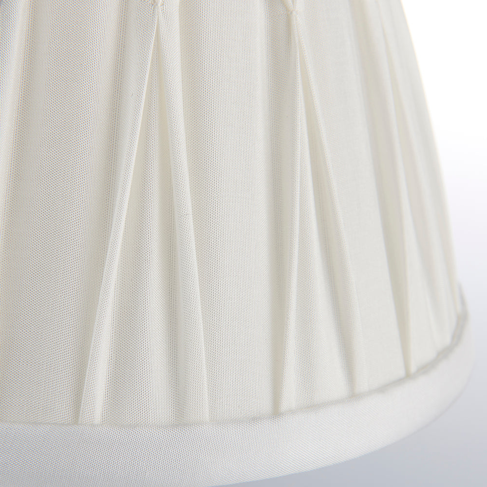 Endon Lighting 94374 Chatsworth 1Lt Shade Vintage White Silk