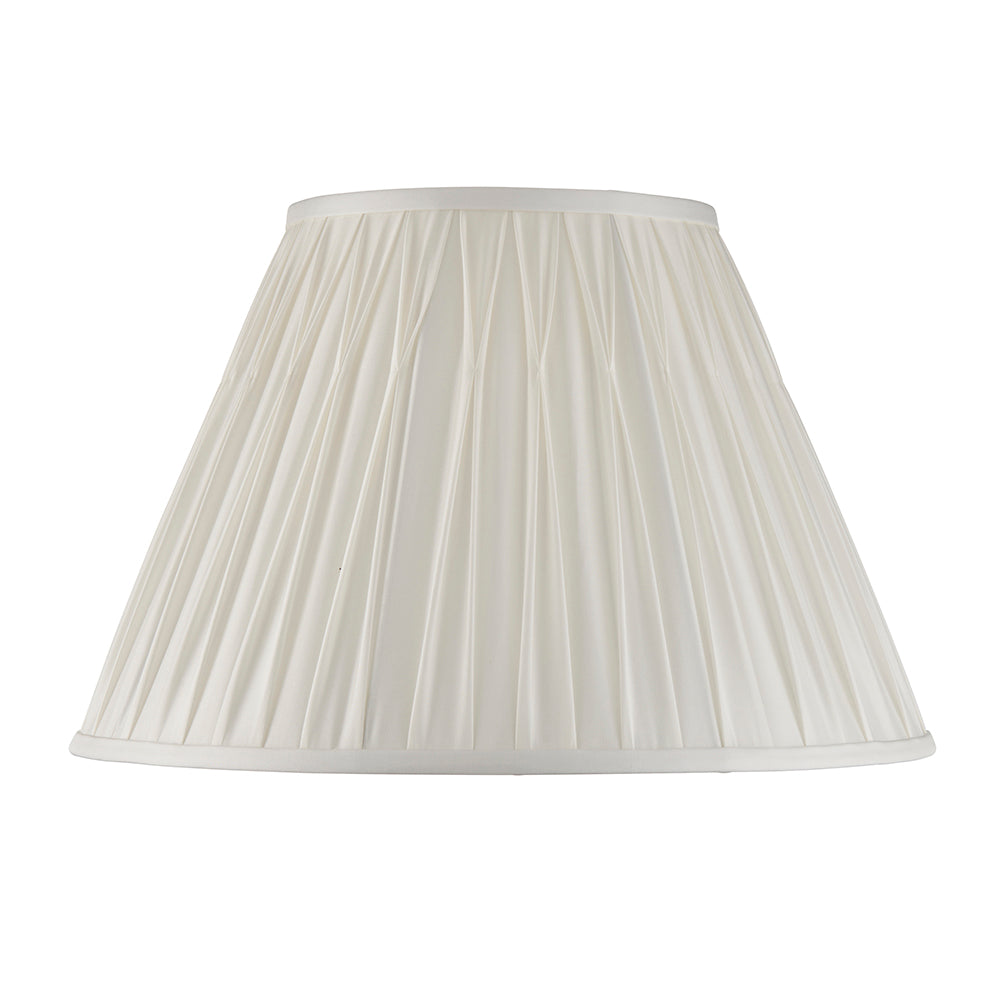 Endon Lighting 94375 Chatsworth 1Lt Shade Vintage White Silk