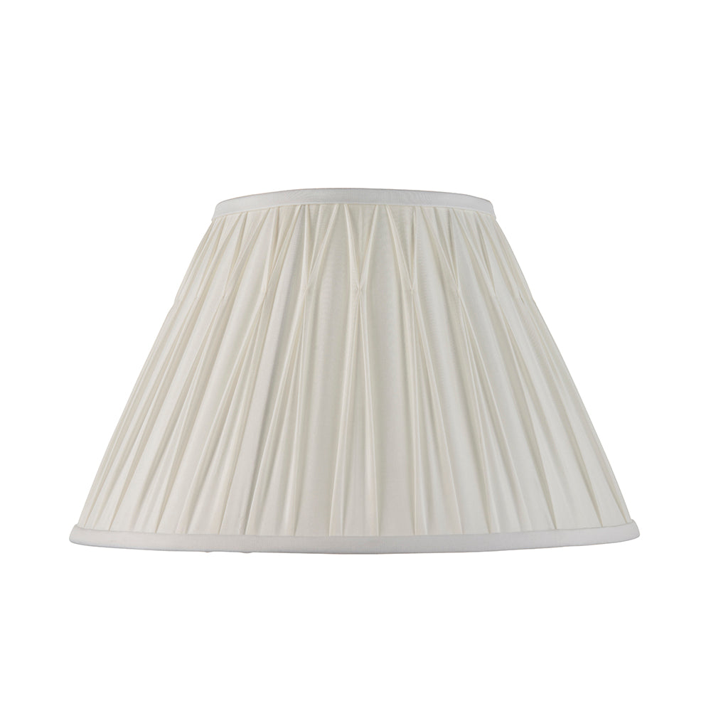 Endon Lighting 94376 Chatsworth 1Lt Shade Vintage White Silk