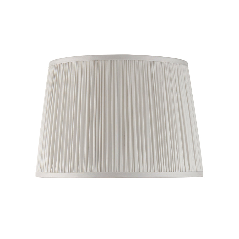 Endon Lighting 94382 Wentworth 1Lt Shade Silver Silk