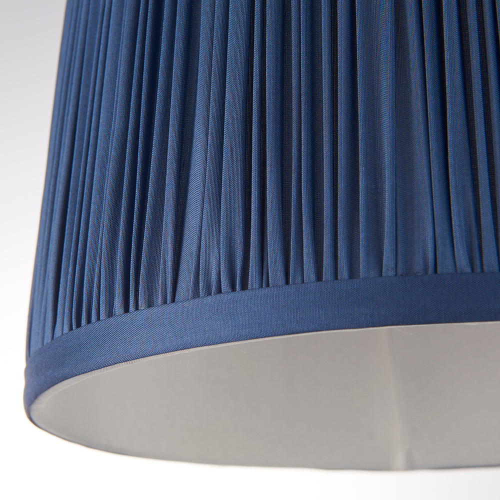 Endon Lighting 94387 Wentworth 1Lt Shade Midnight Blue Silk