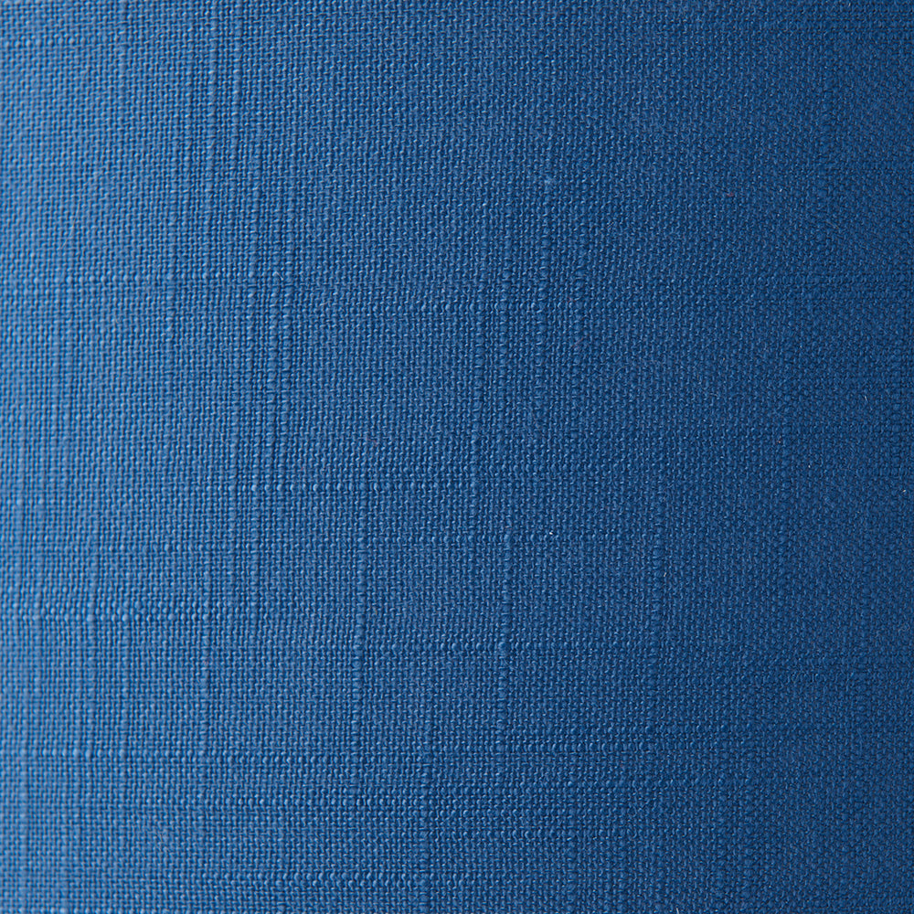 Endon Lighting 94416 Highclere 6Lt Pendant Bright Nickel Plate & Midnight Blue Fabric