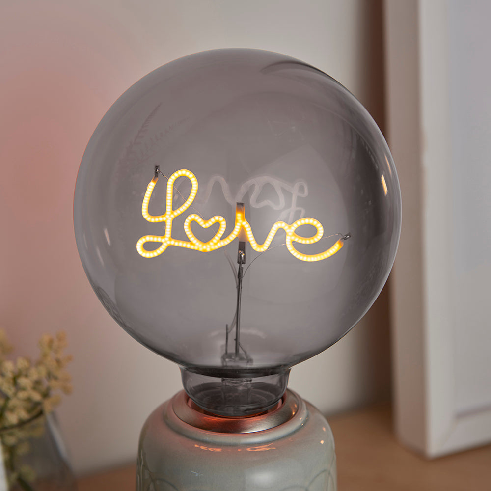 Endon Lighting 94504 Love Up 1Lt Accessory Smoked Glass