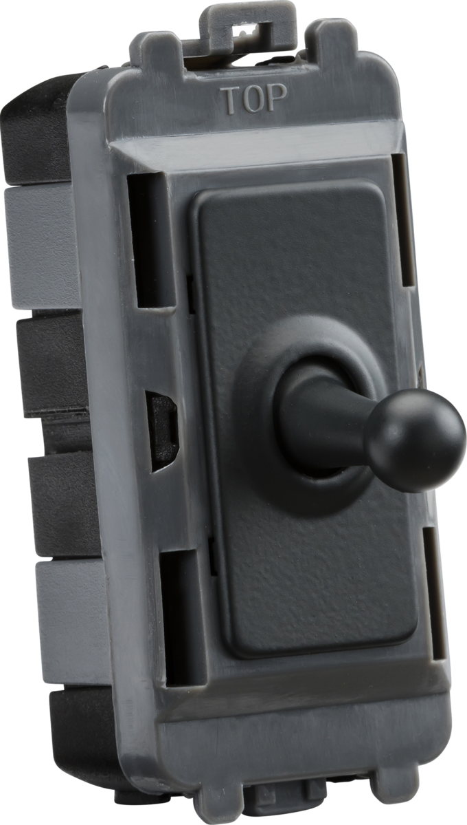 20AX 1G 2-way SP Grid Toggle Switch - anthracite