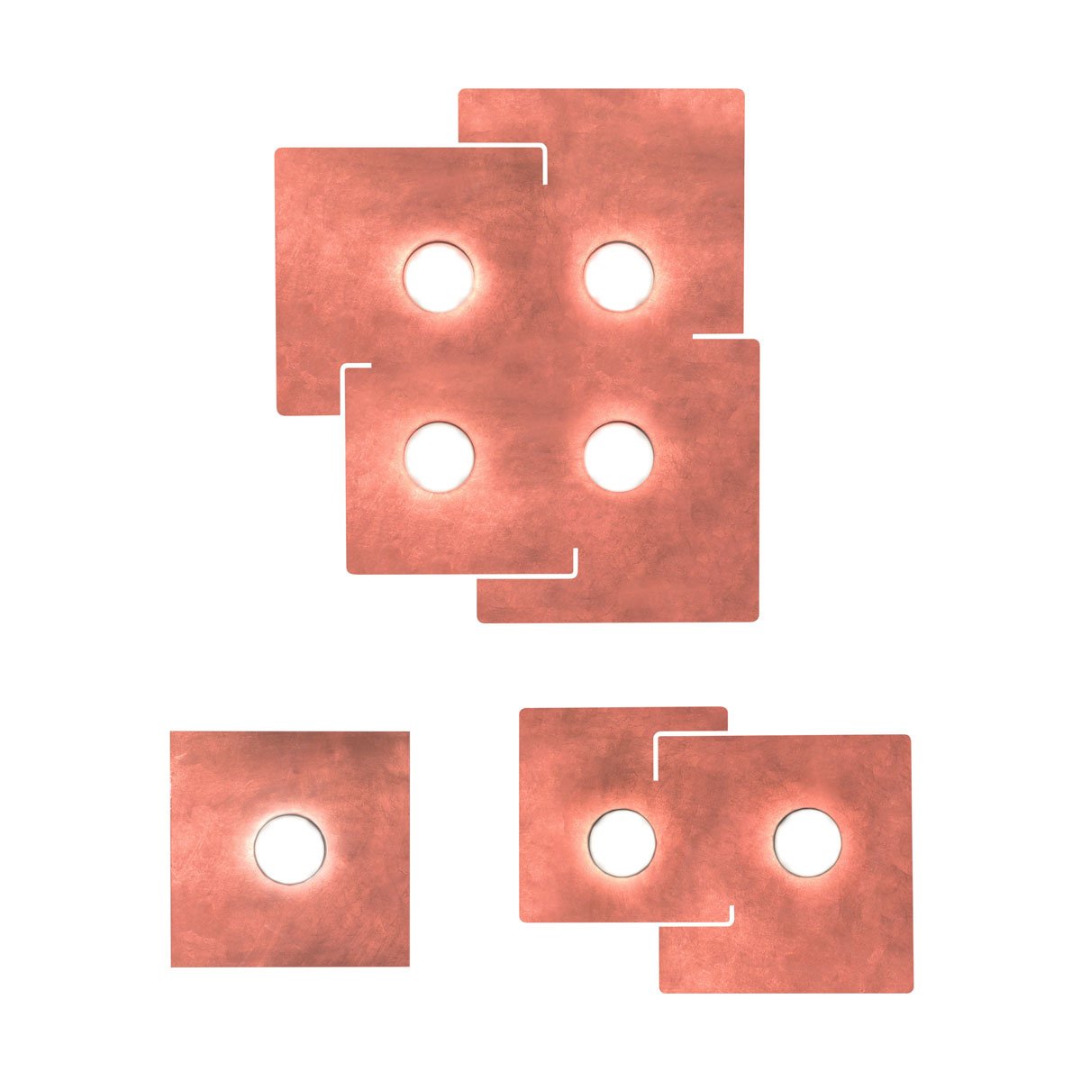 Kolarz A1337.14.1.Cu SQUARE Ceiling Light