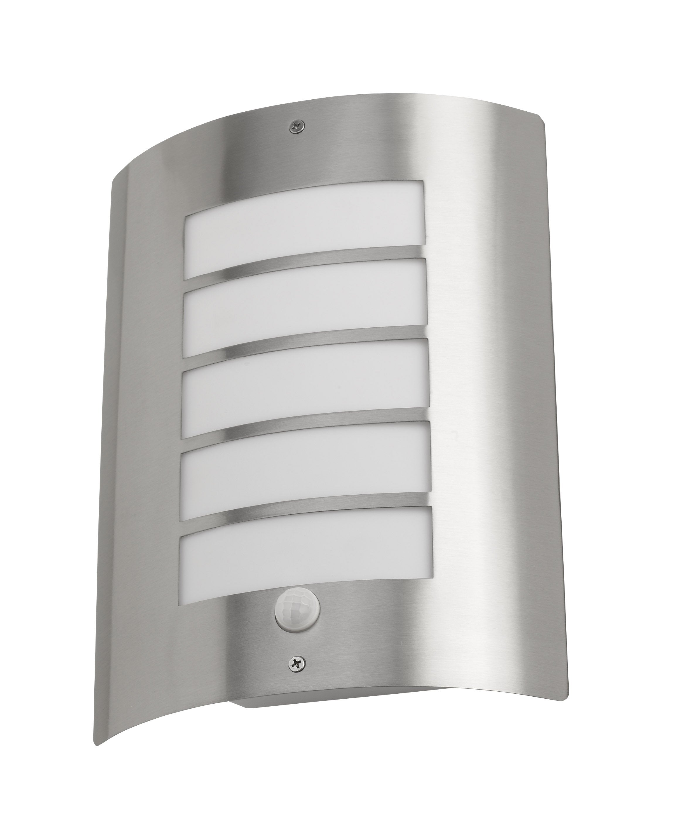 Avon PIR stainless steel wall light