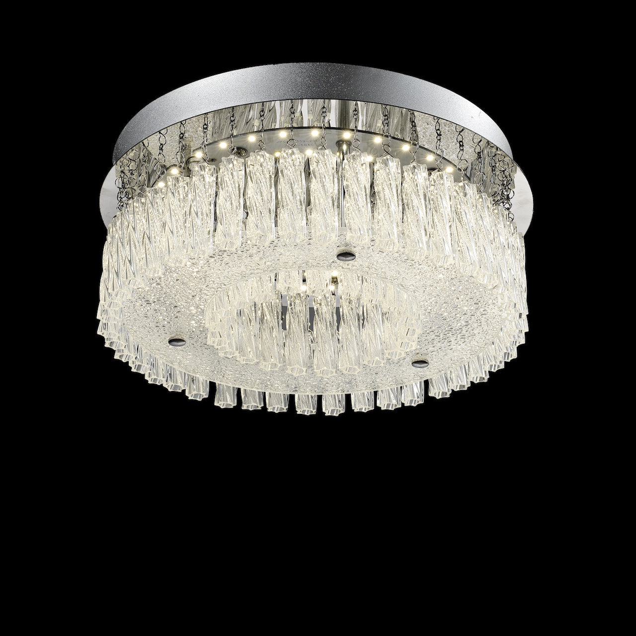 Medium LED Crystal Ceiling Light 18W Integrated LED