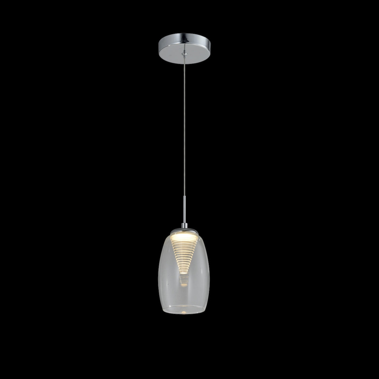 Single LED Pendant 1 x 3W LED Replaceable LED
