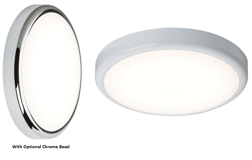 ML Accessories-BT20DA 230V IP44 20W Trade LED Flush with Sensor/Dimming Function 6000K