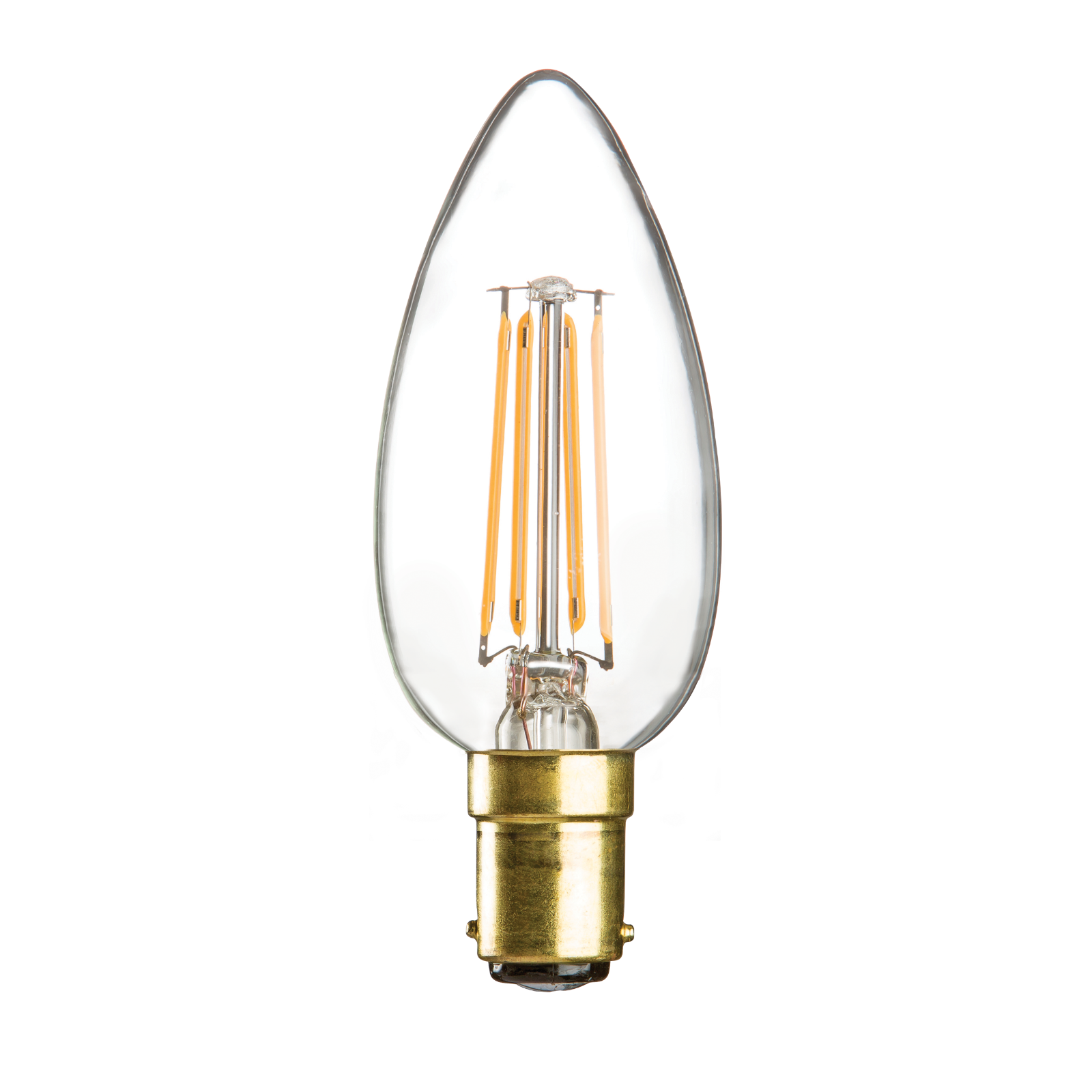 ML Accessories-CL4SBCC 230V 4W LED 35mm SBC Clear Candle 3000K