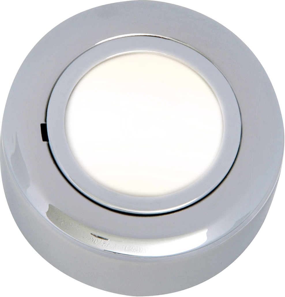 ML Accessories-CRF02C IP20 12V L/V Chrome Cabinet Fitting Surface or Recessed (lamp included)