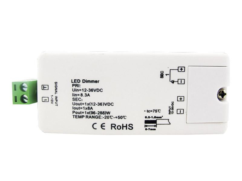 1-10V analogue dimmer module for single colour