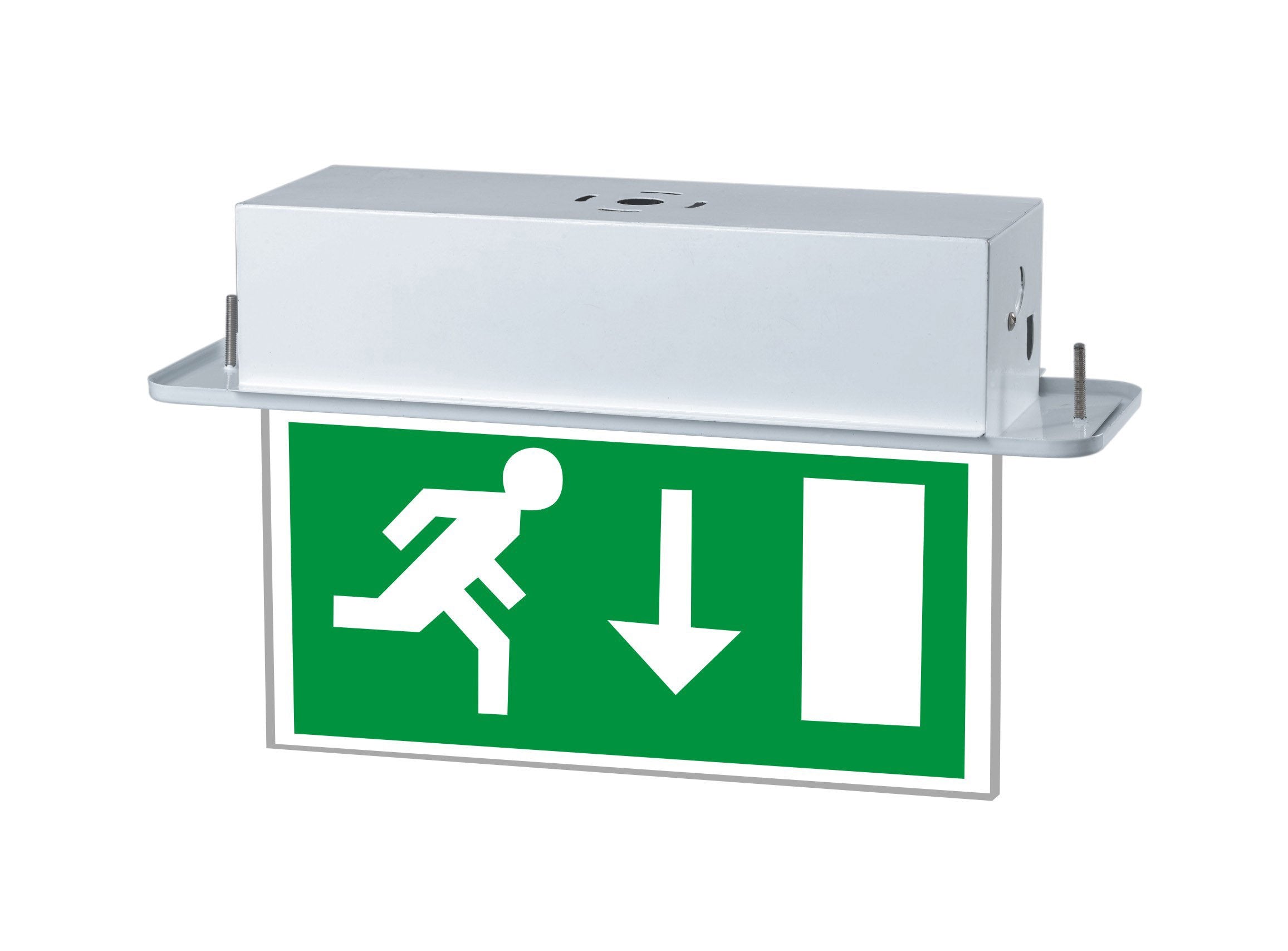 LED RECESSED CEILING EXIT SIGN MAINTAINED