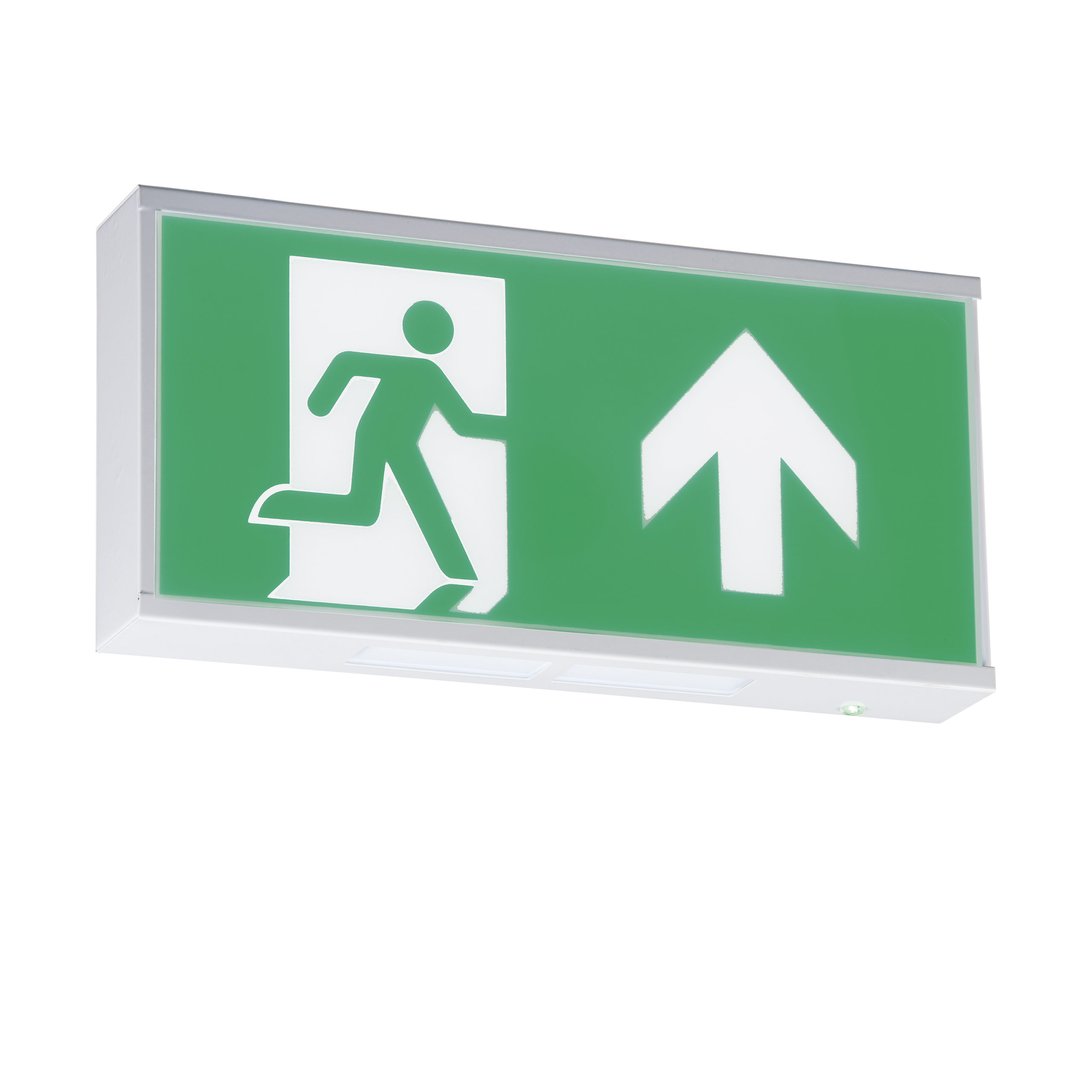 ML Accessories-EMRUN 230V IP20 Wall Mounted LED Emergency Exit sign (maintained/non-maintained)