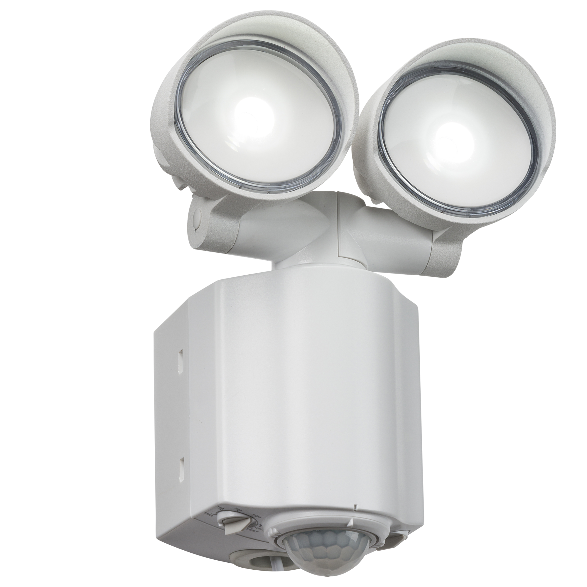 ML Accessories-FL16W 230V IP44 2x8W LED Twin Spot White Security Light with PIR