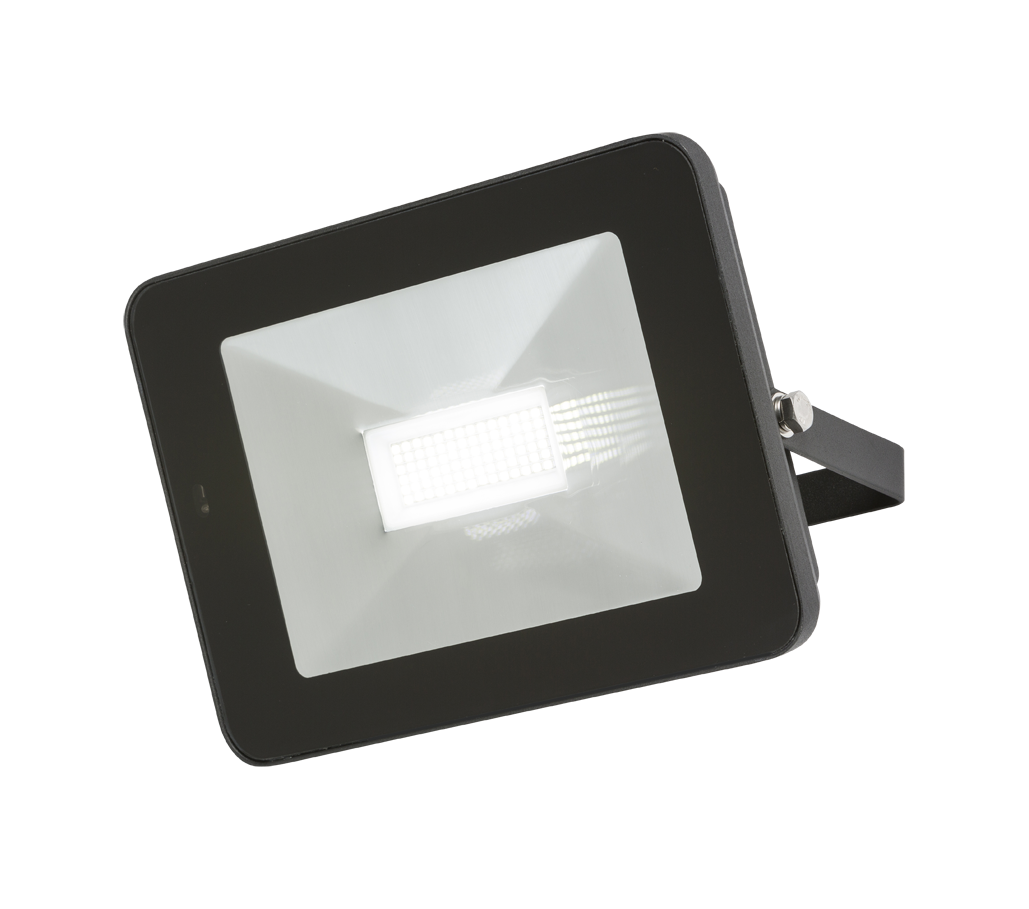 ML Accessories-FLF50M 230V IP65 50W LED Black Die-Cast Aluminium Floodlight with Microwave Sensor 4000K
