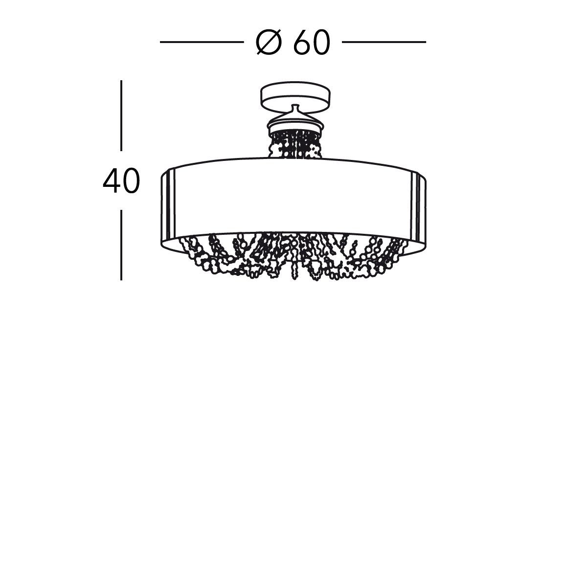 Kolarz FLO.1097/PL60 03T-WH GIOIOSA Ceiling Light