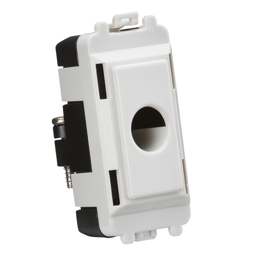 ML Accessories-GDM012U Flex outlet module (up to 10mm) - white