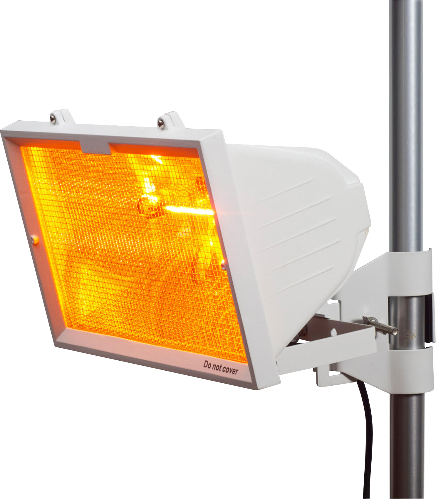 ML Accessories-HEOD1309W IP24 1300W Outdoor Infrared Heater with Mesh Grille and RS7 1300W Tube White